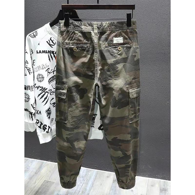 Men's Trendy Camouflage Nine-Point Overalls - 2023 Spring/Summer Korean Style