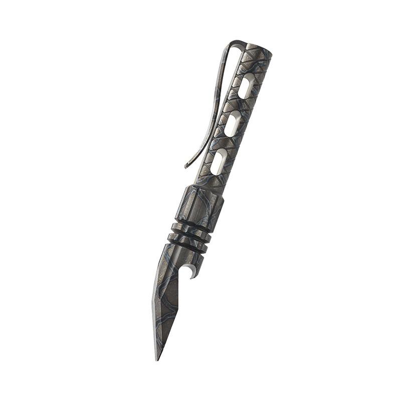 Titanium Multi-Tool EDC Keychain Bottle Opener Camping Survival Tool Portable Self-Defense Utility Bar