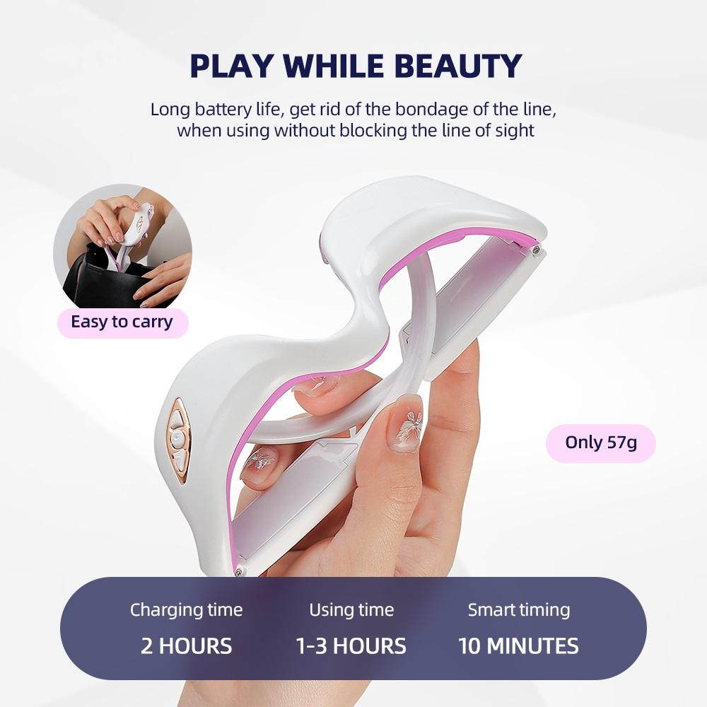 New Intelligence EMS Pulse Vibration Under-Eye Massager Heated Relieves Eye Fatigue Eyes Massage Glasses Dark Circle Eye Bags Eye Promote Sleep Unisex