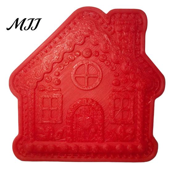 Festive Pattern Embosser Christmas Mini Pie Mold, Plastic Hand Press Kitchen Gadget for Cookies Durable Decorative Bakeware Pastries And Fondant Tool