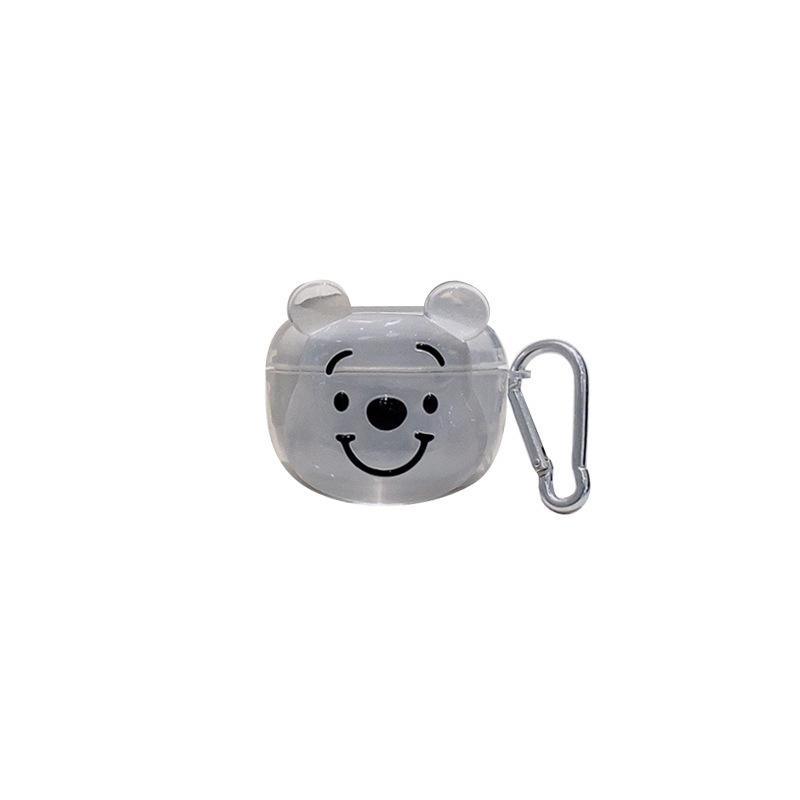 Bear Cute Transparent Earphone Case Creative Handmade Acrylic Airpods 1 Generation/2 Generation/3 Generation Universal