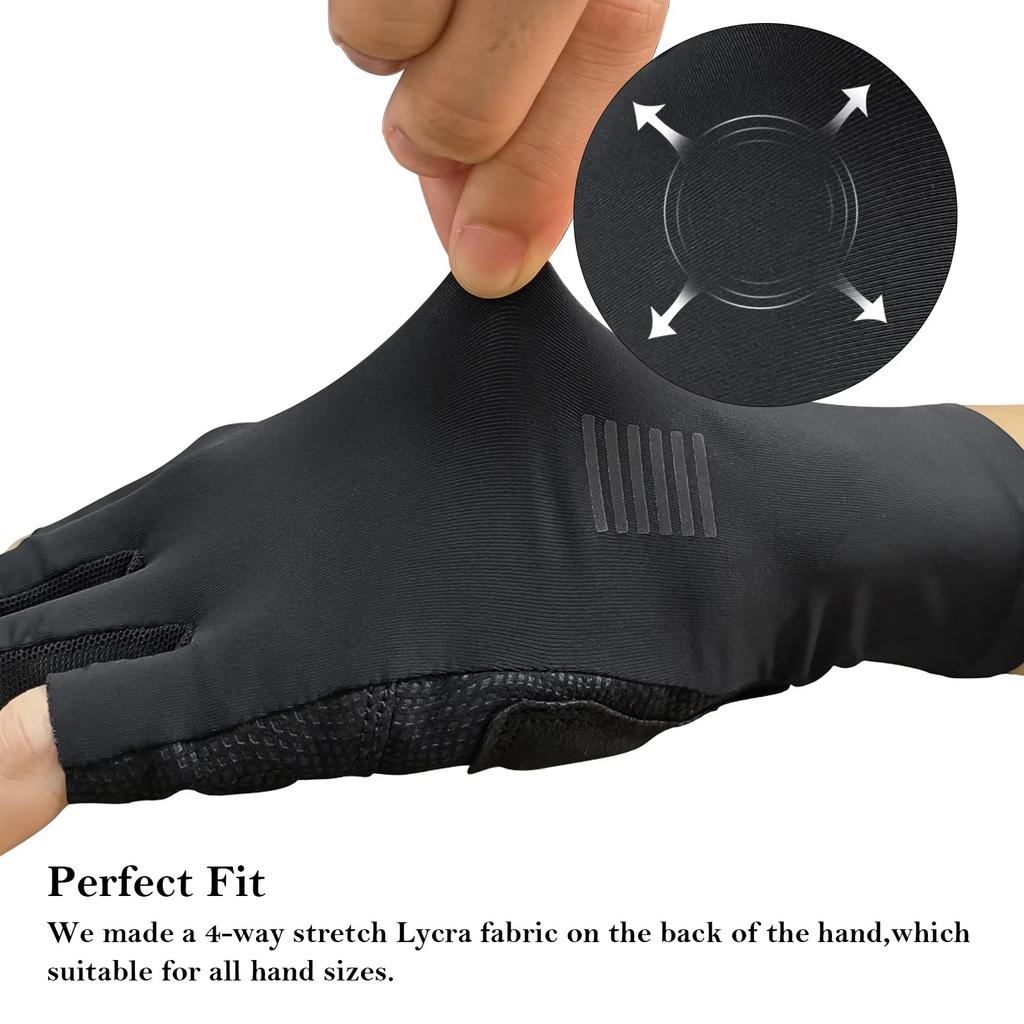 YKYWBIKE Cycling Gloves Men Women Half Finger Outdoors Sports Gloves Summer Road Bike Riding XRD Padding Bicycle Gloves 6