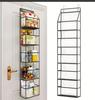 The Door Hanging Organizer - 5-Shelf Room Storage with Clear Plastic Pockets for Behind The Door - for Closet, Bedroom