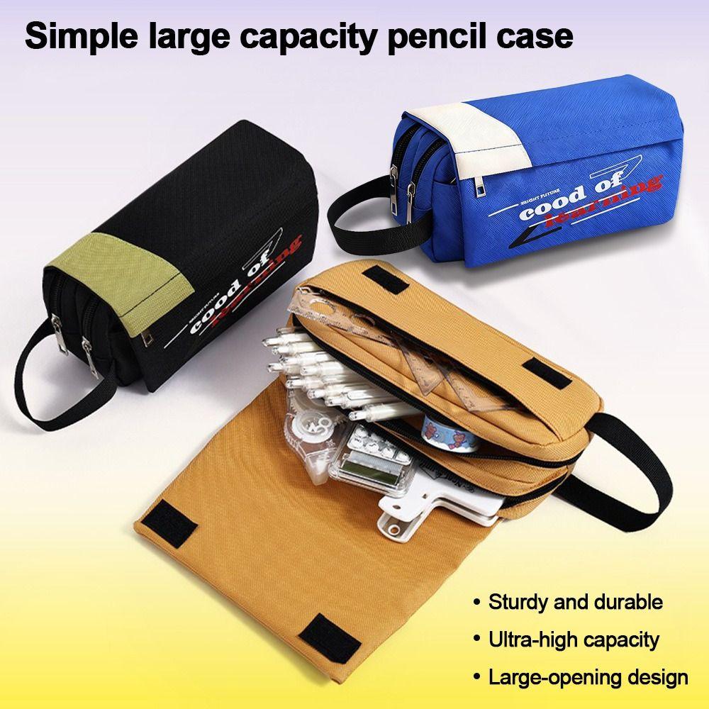 Colorful Pen Pouch Simple Stylish Pencil Case Creative Pencil Bag  School Stationery