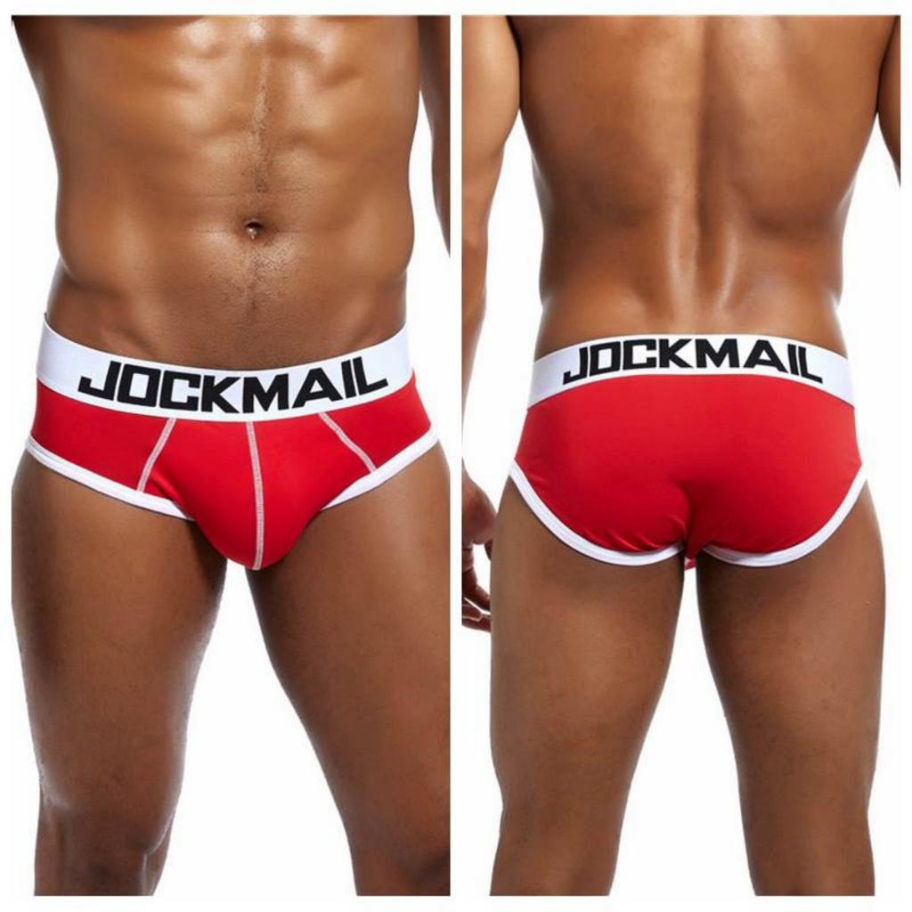 Slips JOCKMAIL Baumwolle Weich Bequem Atmungsaktiv Sport Alltag Casual Herren Unterwäsche 9 Farben Mode Unterhosen