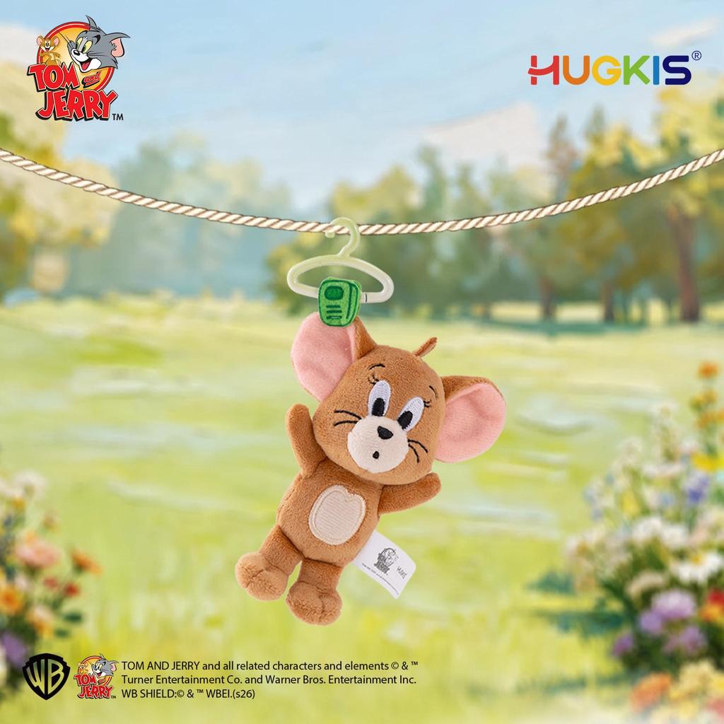 Tom & Jerry Plush Toys: Cat Pendant & Mouse Keychain Charms for Kids