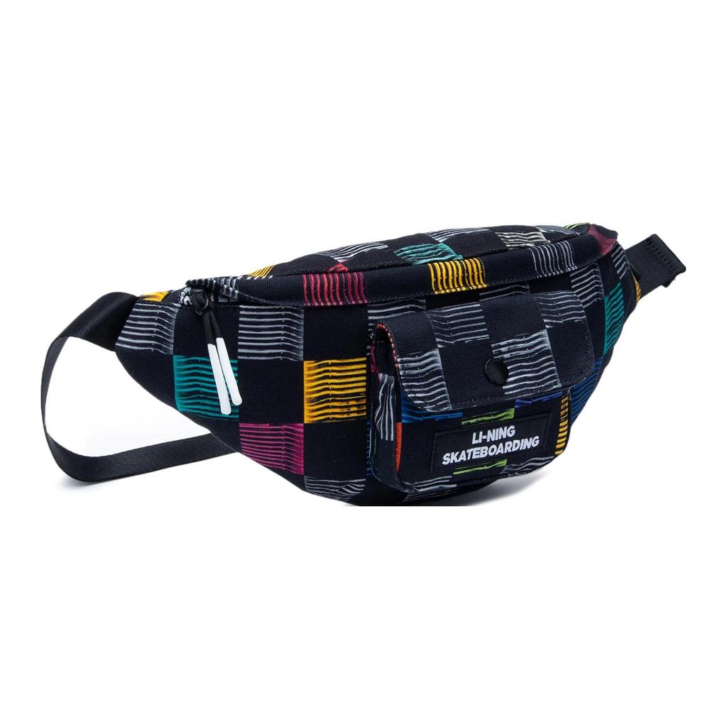 New LiNing Cotton Sling Bag Fanny Pack Regular Unisex Multicolor ABDT053-2