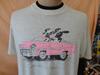 Vintage 80's Cattlelac Cow Driving Funny Soft Thin T Shirt Size XL