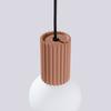 Lampa Wisząca Nowoczesna Mocca Ryflowana Szklana Biała Kula Do Salonu Jadalni Nad Stół 1Xg9 8W Halo Sollux Lighting
