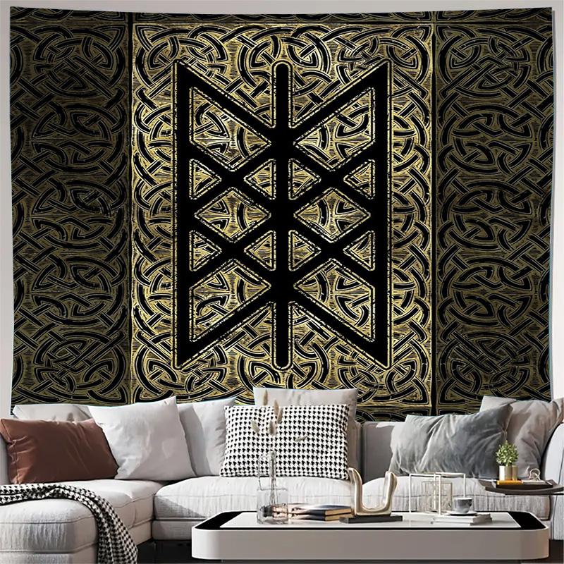 Boho Wall Tapestry Gothic Tapestry Viking Decor Fantasy Wall Hanging Medieval Tapestry Witchy Room Decor Dark Academia Aesthetic 74x94cm(29x37in)