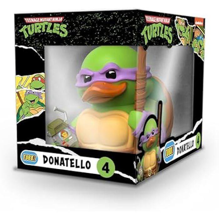 Figurine de canard - tubbz - donatello - caoutchouc vinyle - officiel - teenage mutant ninja turtles
