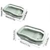 Detachable Turtles Tank Aquarium Widen Tortoise Habitat Turtle Tank Container  Hermit Crab Resting