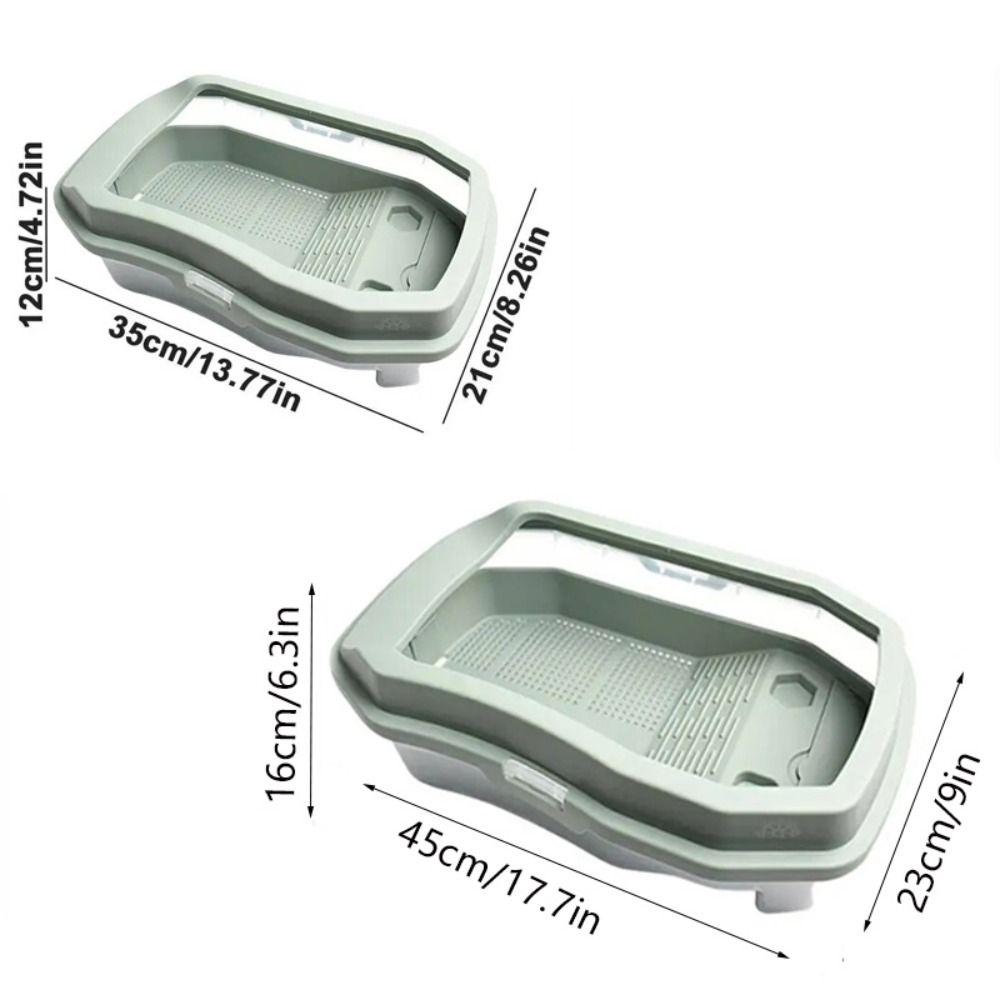 Anti-Slip Turtle Habitat Widen Turtle Tank Container Turtles Tank Aquarium  Crayfish Small Reptile