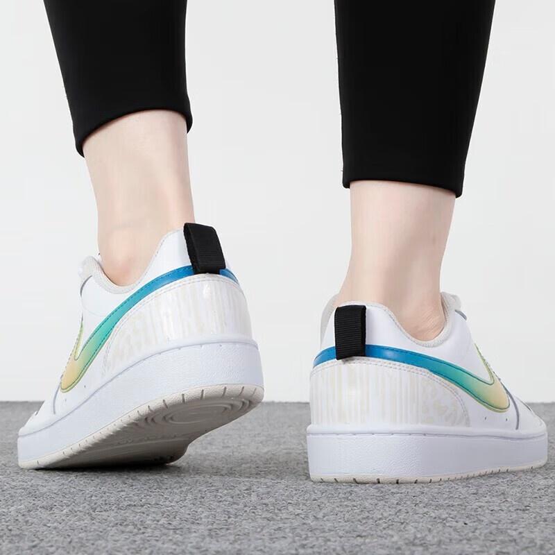 (GS) Nike Court Borough Low 2 'White Yellow Gradient' Kids' FJ7692-191
