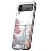 Anime Aesthetic Scenery Case Phone Cover for Samsung Galaxy Z Flip 7 6 5 4 3 5G ZFlip7 ZFlip6 ZFlip5 ZFlip4 ZFlip3 Black Fundas