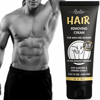 Hair Removal Cream Spray For Men| Painless Body Hair Removal Spray For Chest, Back, Legs & Under Arms (100 Ml (Pack of 1), Aloe Vera)