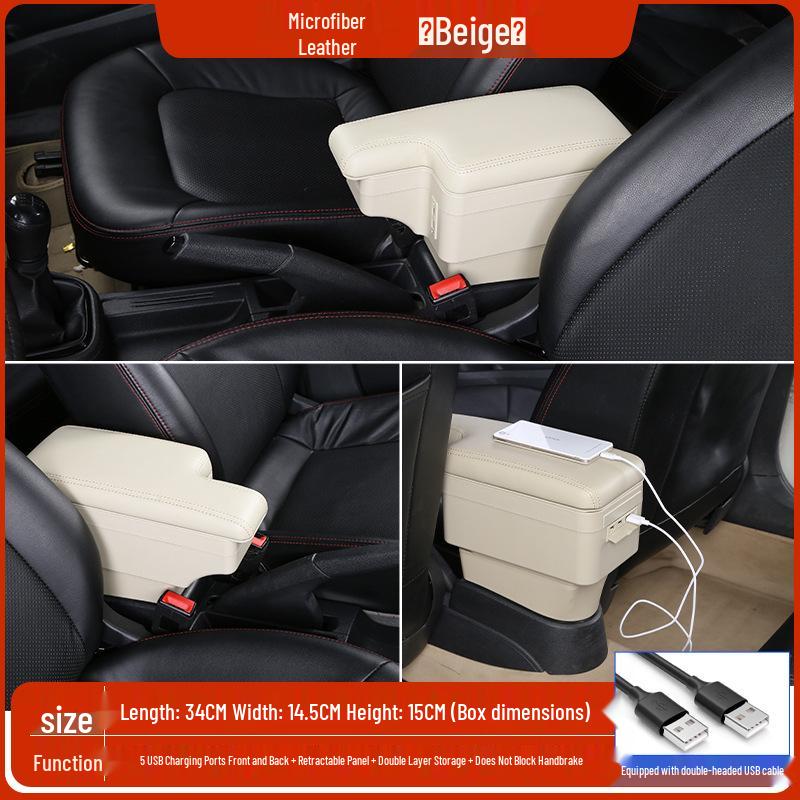 Compatible Armrest Box for 2014-20 Honda Fit Third Gen GK5 Sporty Model