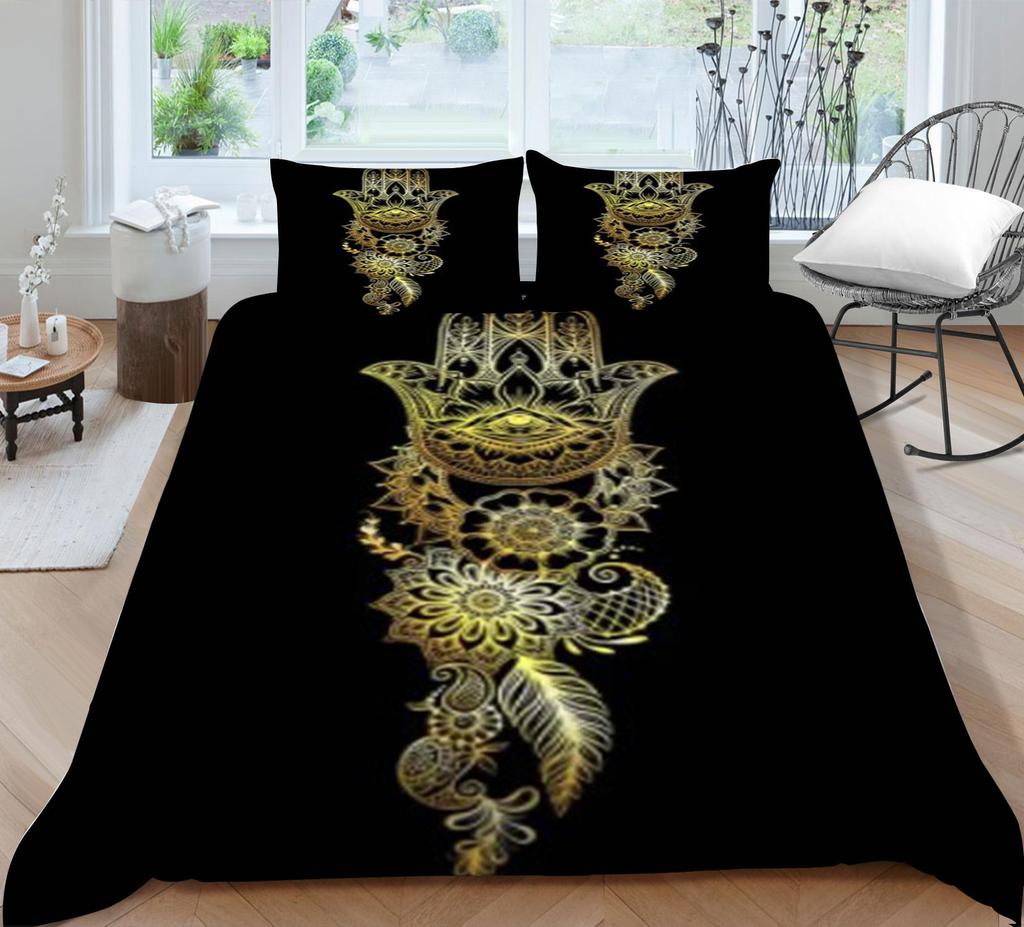 Bohemian Duvet Cover Fashion Bedding Cover Polyester Quilt Cover Queen Size Bedding Luxury Home Textiles Bed Set