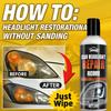 Car Headlight Repair Kit, Quickly Solves Problems of Aging, Scratches, and Yellowing – Easy DIY Operation Restores over 90% of Brightness