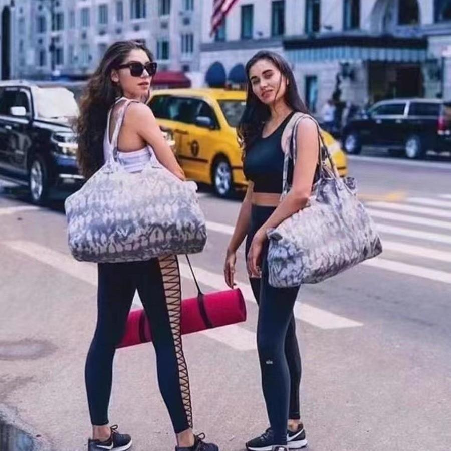 Large Canvas Tote Bag Unisex Yoga Gym Shopping Bag For Men Women Outdoor Sports Shoulder Handbag