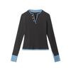 PEYWOW Women's Fashion V-Neck Long Sleeve Casual Blouses & Shirts