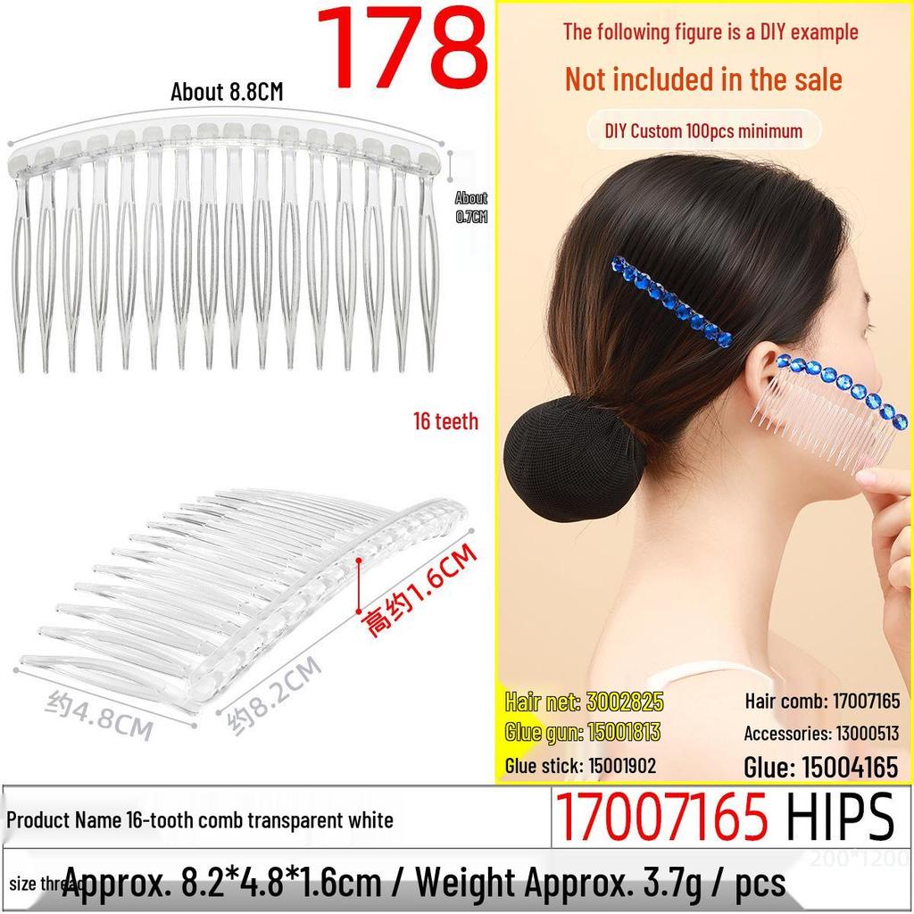 Magic Double Row Elastic Hair Comb Insert for Unique DIY Styling