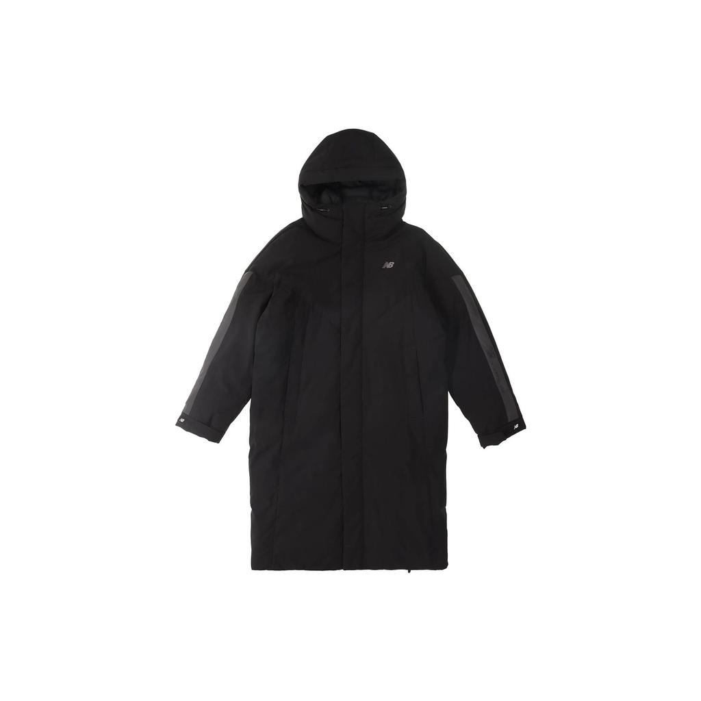 New Balance Parka Coats Men's Black Hooded Moderate NQ94R041-BK