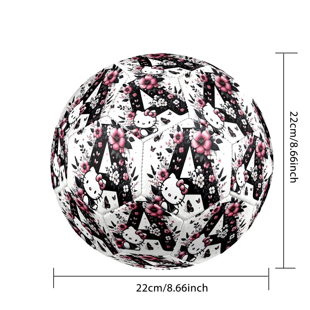 1pc Standard Football Size 5, Soccer Balls, Lovely Cat Pattern Soccer Ball, Machine Stitched, Ball for Training & Outdoor Match