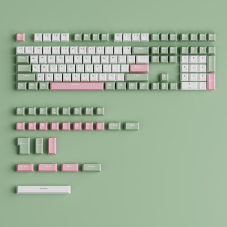 134PCS Customizable OEM Profile Keycaps with Aesthetics in Two Colors for Mechanical Keyboards