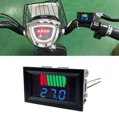 Indicator de nivel de încărcare a bateriei de mașină 12V 24V 36V 48V 60V Contor de capacitate a bateriei cu litiu Tester Afișaj albastru Tester Led Voltmetru