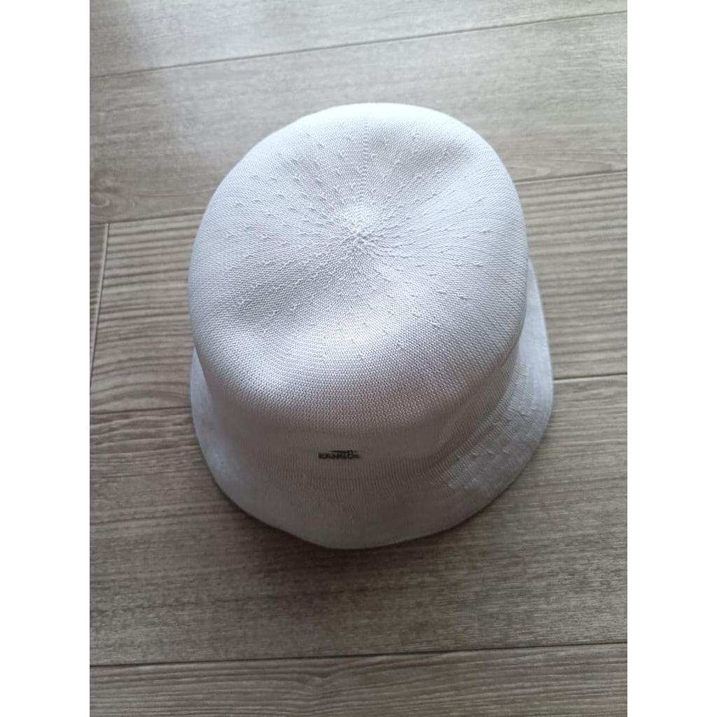 Used KANGOL bucket hat white