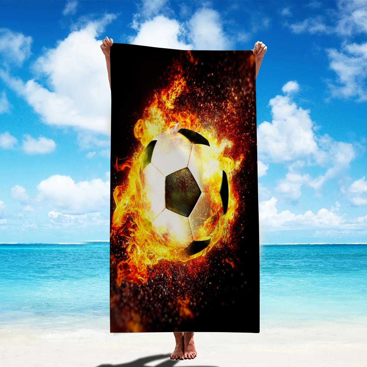 

Microfiber Beach Towel Exquisite Prints Thin Quick Dry Absorbent Oversized Towel for Beach Swimming Camping Yoga Bath Sports W40*H60(CM)