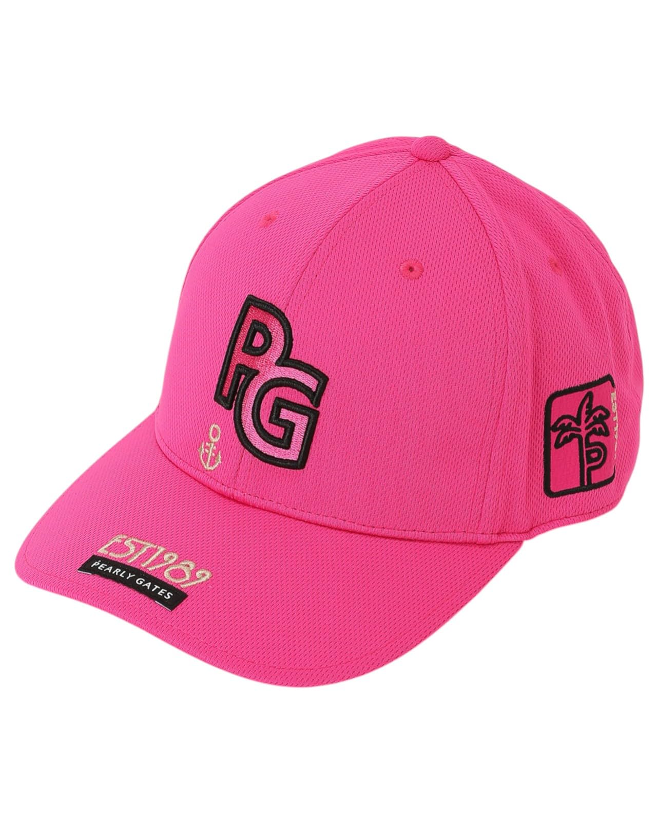 

PEARLY GATES Unisex Tech Cap (Cooling Touch & UV Protection) / Golf Hat / 053-5287821 090_Pink FR