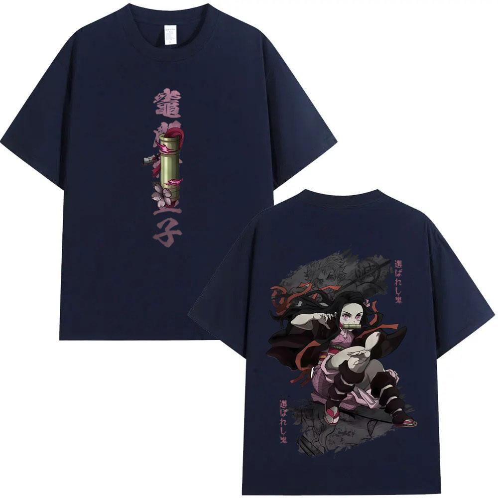 Anime Demon Slayer Kamado Nezuko Graphic T Shirts Unisex Women Clothing Fashion Short Sleeve Tshirts Unisex Streetwear