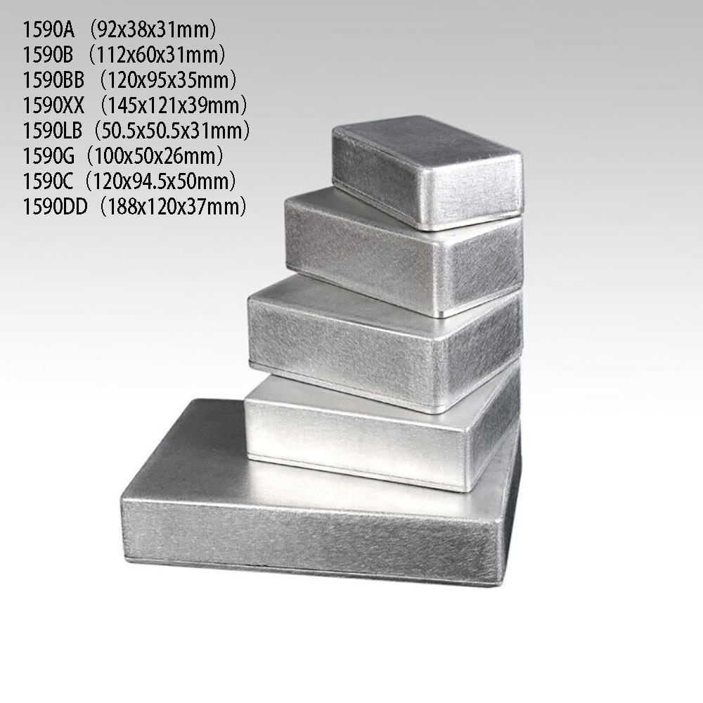 Box Effects Stomp Tool Silver IP54 Instruments 1032L 125B/1590LB/1590DD 1590A/1590B/1590BB 1pcs 4mm Guitar Effects Hot Sale