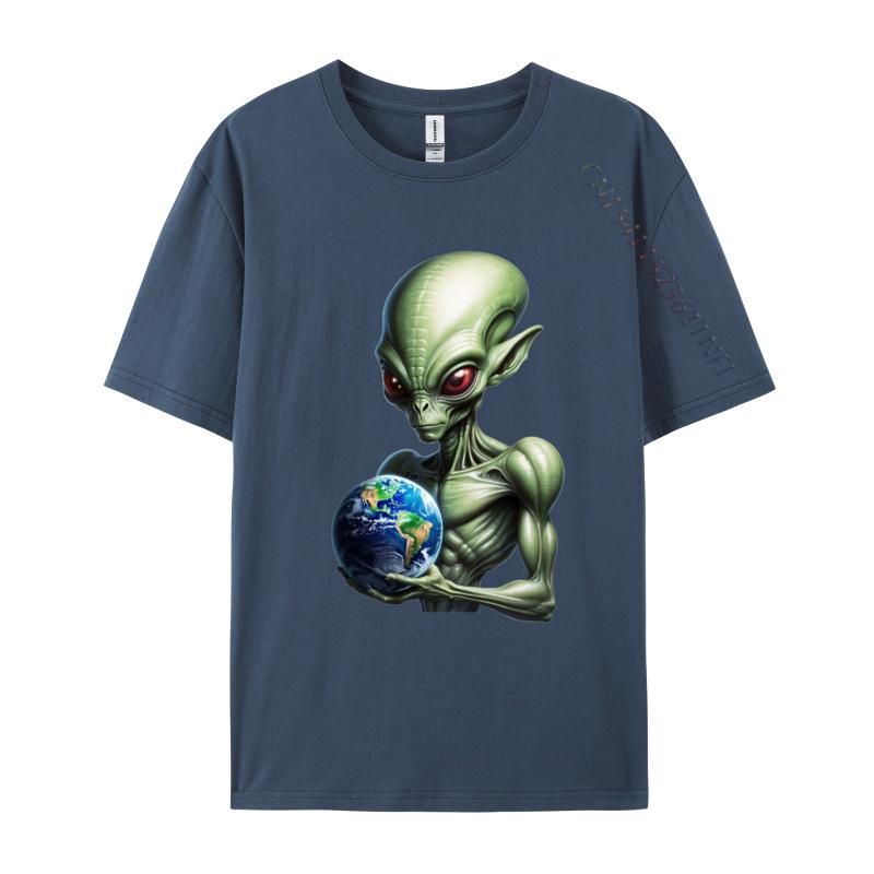 Alien Cosmic Tyrant Tshirt Vintage Birthday Gift TShirt Tees Graphic Design Cotton Men Tshirts Black Large