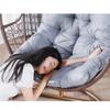 Comfortable and Breathable Suspended Basket Cushion Removable and Washable Rocking Chair Cushions Outdoor Balcony Garden Thick Hanging Chair Mat