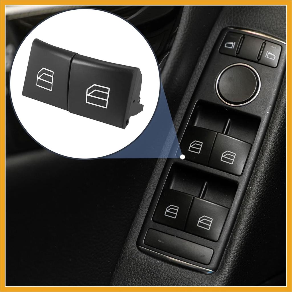 4pcs Driver Window Switch Button Covers Power Window Master Switch Repair Button Caps Lift Button for Mercedes Benz ML GL R Class W164 X164 W251