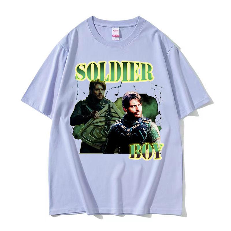 Beperkt The Soldier Boy Jensen Ackles Grafisch T-shirt Heren Mode Trending Oversized T-shirt Unisex Ronde Hals Katoenen T-shirt Tops
