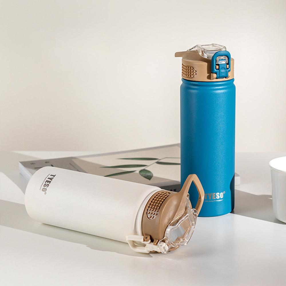 530ML 304 Stainless Steel Spray Coated Insulated Sports Water Bottle Portable Outdoor Sports Kettle With Suction Nozzle Insulate