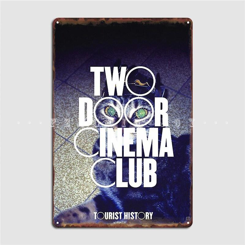 Металлическая табличка Two Door Cinema Club Настенная Паб Гостиная Настраиваемый Настенный Декор Жестяная Табличка Постер 20x30cm