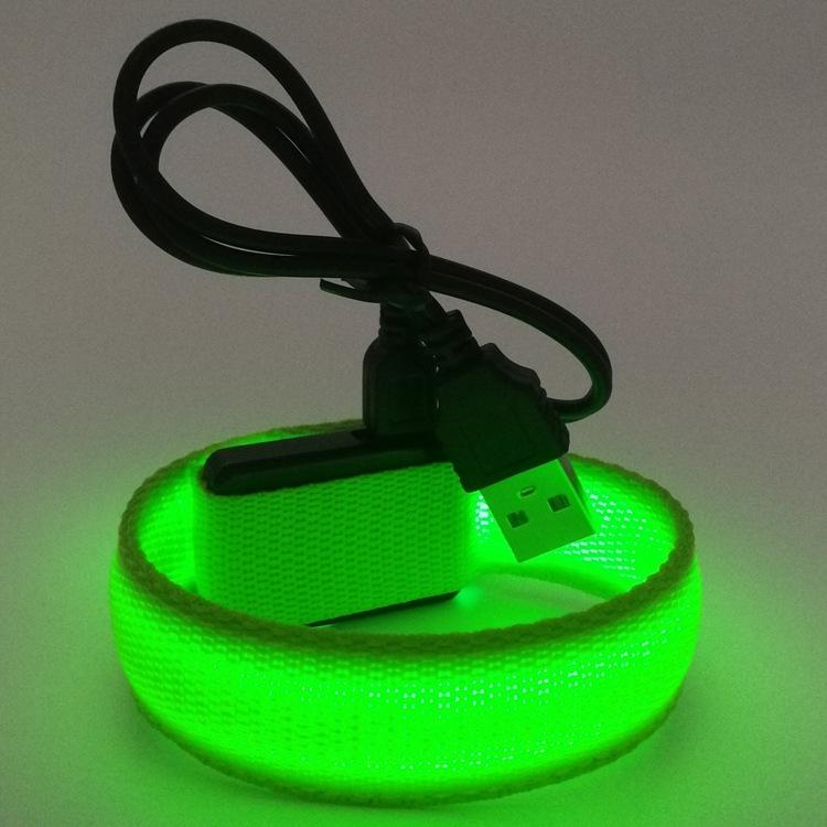 Customizable LED Fluorescent Flashing Wristband - Event Cheering Gift