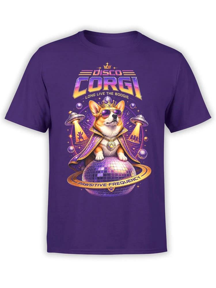 Disco Monarch Corgi TShirt Unisex S