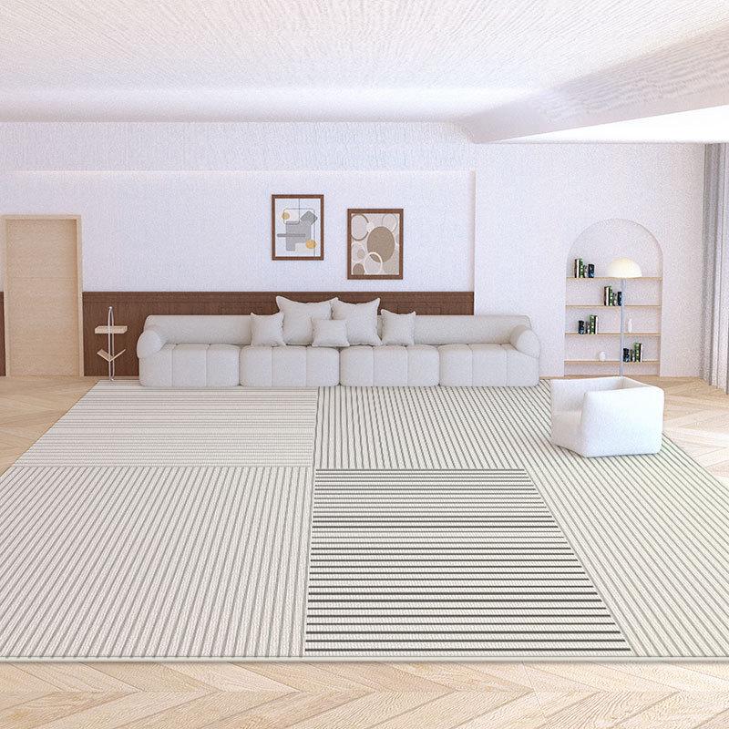 Covor de Velur de Lux Nordic Stil Wabi-Sabi – Crem Minimalist Covor de Podea pentru Living