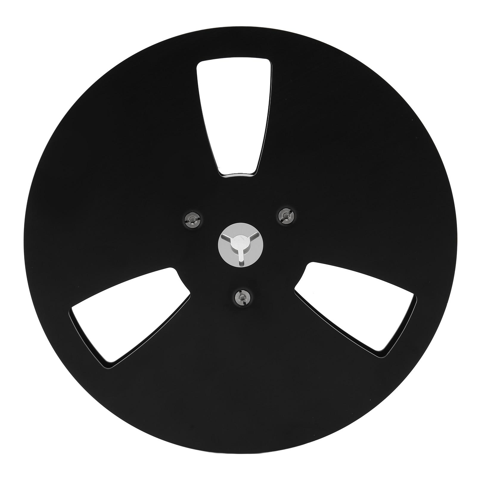 

1 4 7 Inch Empty Tape Reel Universal 3 Holes Aluminum Alloy Open Reel Takeup Reel for NAB Black