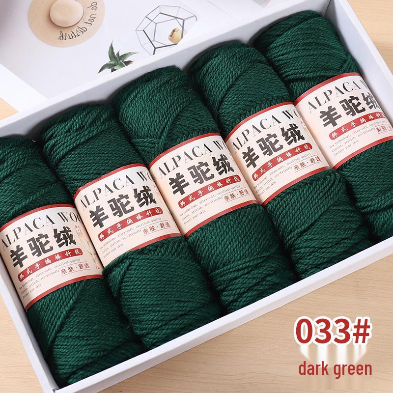 Mitteldickes Alpakawollgarn für DIY-Strickarbeiten - Perfekt für Pullover, Mäntel, Schals, Häkel- und Strickprojekte mit Nadeln.
