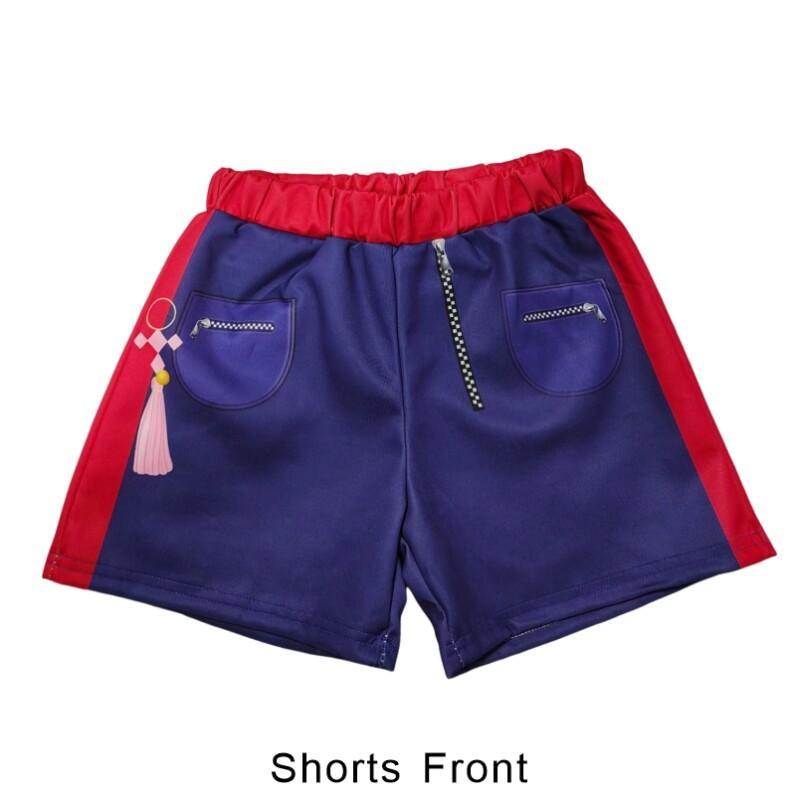 Film Kpop Lovec démonů Rumi Cosplay Kostým pro dívku Halloween Karneval Rumi Bunda Vesta a Šortky Třídílný Set Převlek