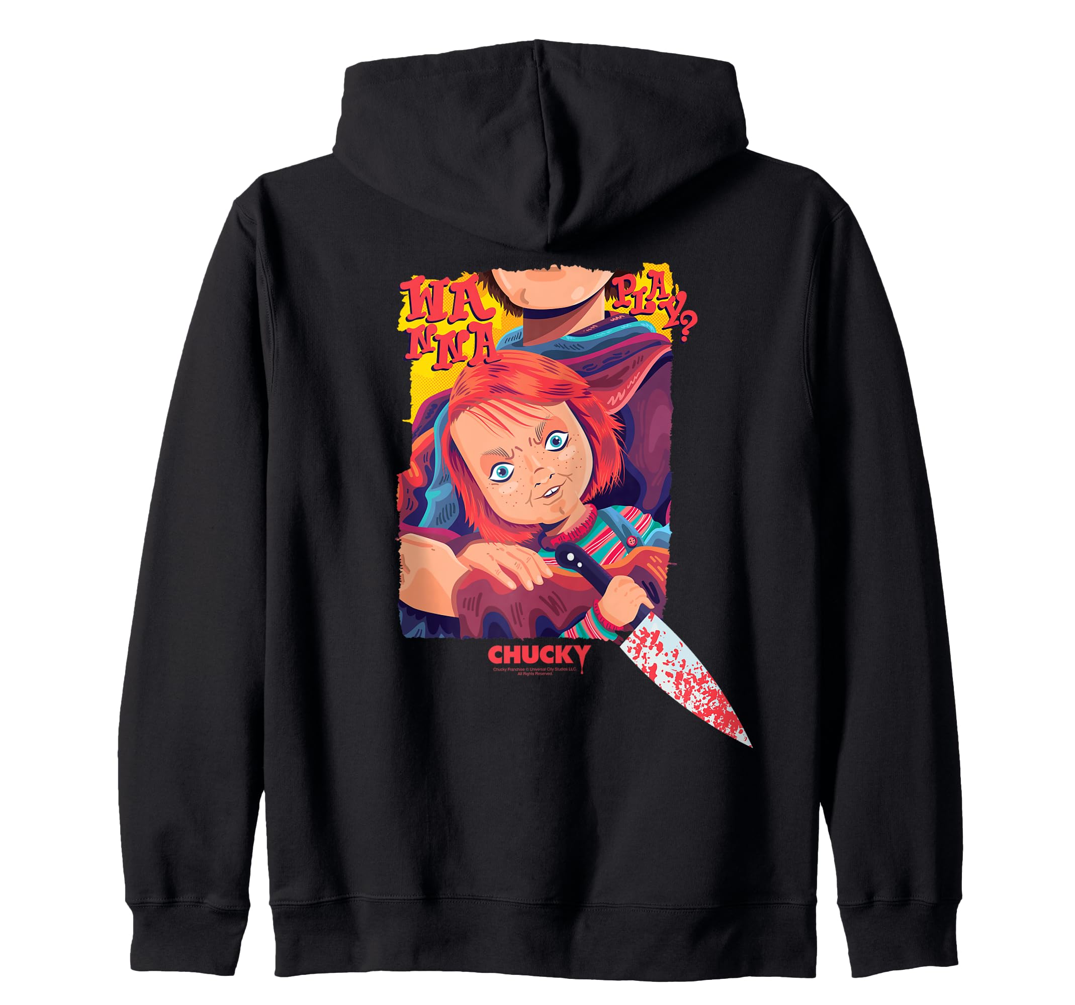 

Chucky Vintage Wanna Play Zip Hoodie чорний