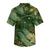 Men's Casual Short-Sleeved V-Neck Printed Front Pocket Top