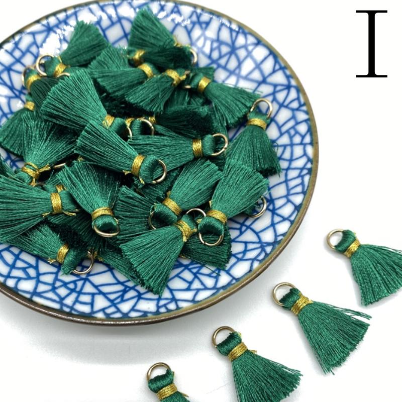 100-10pcs Polyester Trim Fringe Tassel Sewing Curtains Accessories DIY Keychain Cellphone Straps Pendant Tassels Jewelry Making